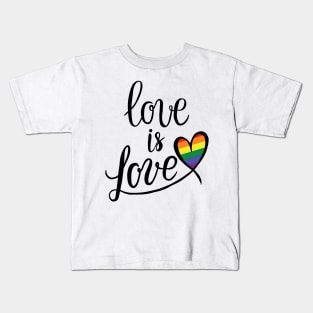 LGBT - Love is Love Kids T-Shirt